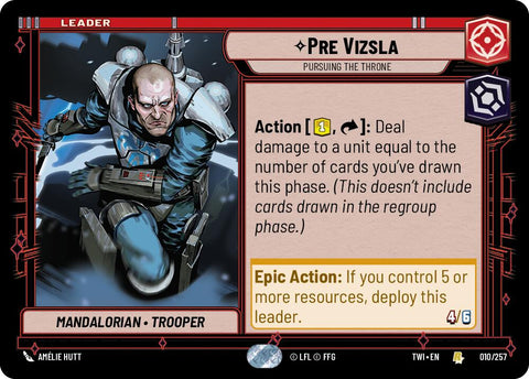 Pre Vizsla - Pursuing the Throne (010/257) (010/257) [Twilight of the Republic] - The Mythic Store | 24h Order Processing