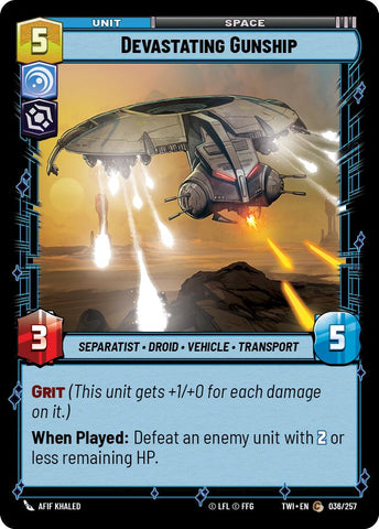 Devastating Gunship (036/257) (036/257) [Twilight of the Republic] - The Mythic Store | 24h Order Processing