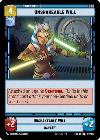 Unshakeable Will (071/257) (071/257) [Twilight of the Republic] - The Mythic Store | 24h Order Processing