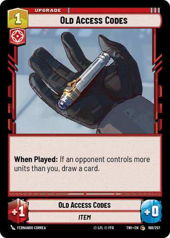 Old Access Codes (168/257) (168/257) [Twilight of the Republic] - The Mythic Store | 24h Order Processing