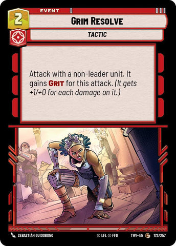Grim Resolve (172/257) (172/257) [Twilight of the Republic] - The Mythic Store | 24h Order Processing