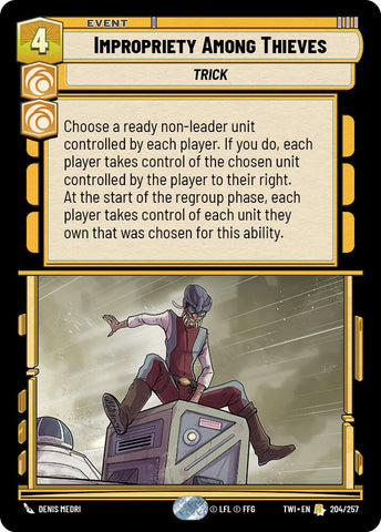 Impropriety Among Thieves (204/257) (204/257) [Twilight of the Republic] - The Mythic Store | 24h Order Processing