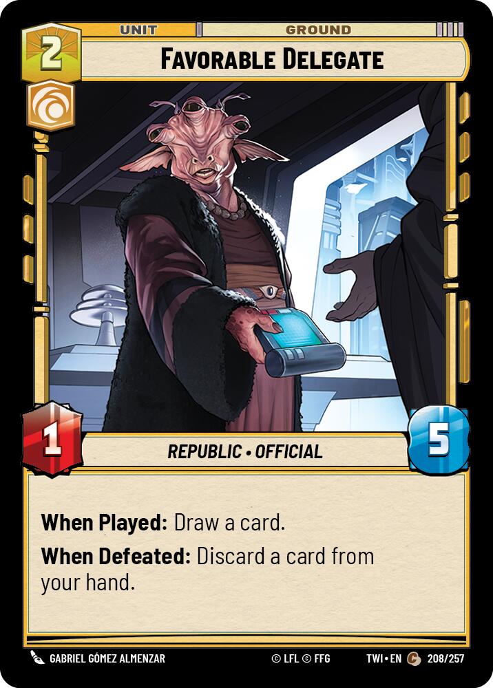 Favorable Delegate (208/257) [Twilight of the Republic] - The Mythic Store | 24h Order Processing