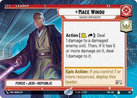 Mace Windu - Vaapad Form Master (288) (Hyperspace) (288) [Twilight of the Republic] - The Mythic Store | 24h Order Processing
