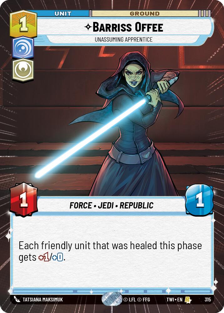 Barriss Offee - Unassuming Apprentice (Hyperspace) (315) [Twilight of the Republic] - The Mythic Store | 24h Order Processing