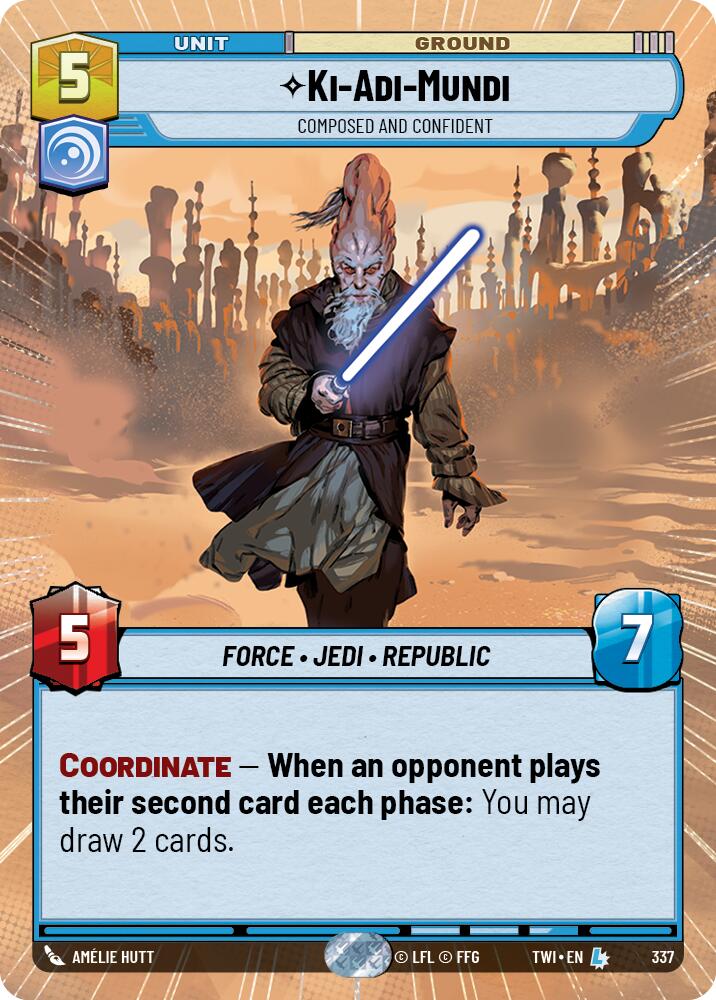 Ki-Adi-Mundi - Composed and Confident (Hyperspace) (337) [Twilight of the Republic] - The Mythic Store | 24h Order Processing