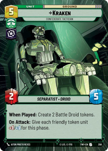 Kraken - Confederate Tactician (356) (Hyperspace) (356) [Twilight of the Republic] - The Mythic Store | 24h Order Processing