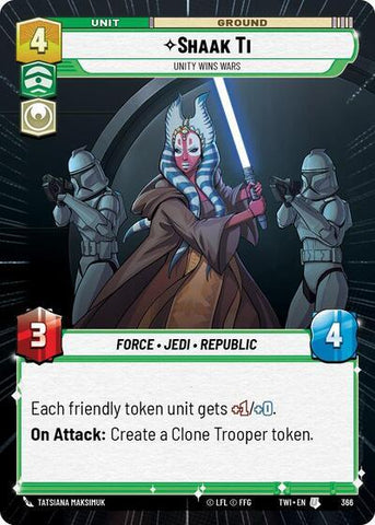 Shaak Ti - Unity Wins Wars (366) (Hyperspace) (366) [Twilight of the Republic] - The Mythic Store | 24h Order Processing