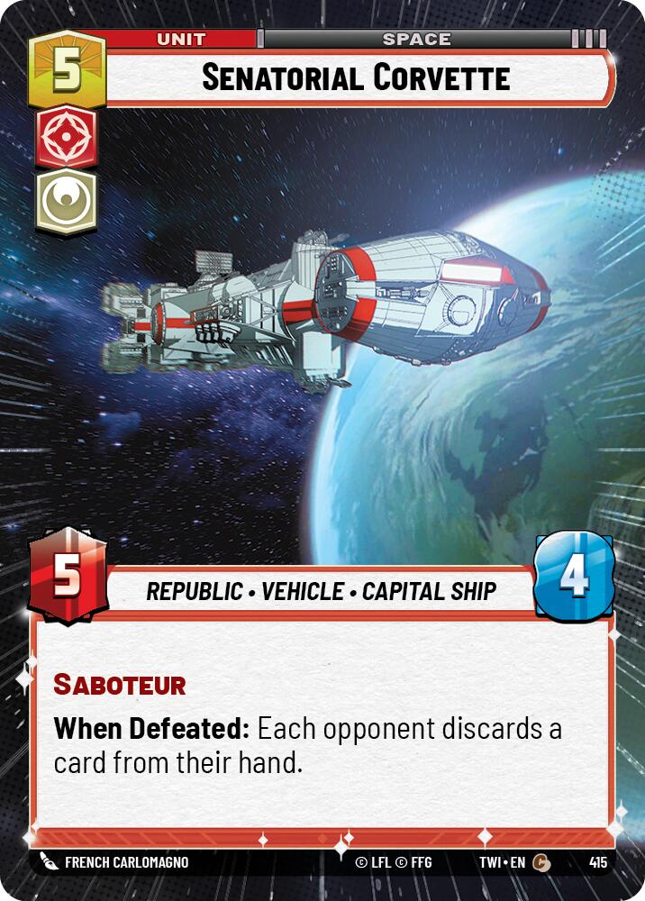 Senatorial Corvette (Hyperspace) (415) [Twilight of the Republic] - The Mythic Store | 24h Order Processing