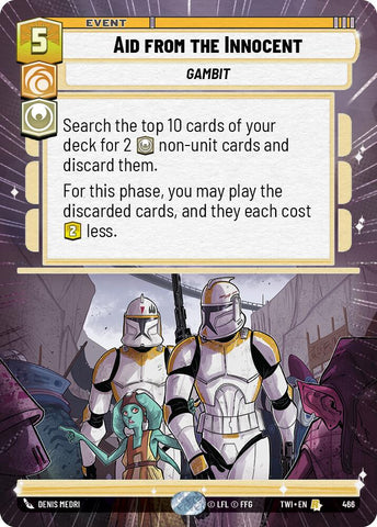 Aid from the Innocent (466) (Hyperspace) (466) [Twilight of the Republic] - The Mythic Store | 24h Order Processing