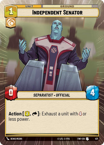 Independent Senator (471) (Hyperspace) (471) [Twilight of the Republic] - The Mythic Store | 24h Order Processing