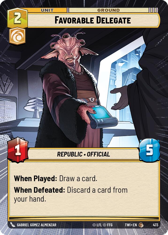 Favorable Delegate (Hyperspace) (473) [Twilight of the Republic] - The Mythic Store | 24h Order Processing