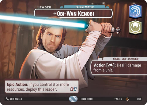 Obi-Wan Kenobi - Patient Mentor (260) (Showcase) (260) [Twilight of the Republic] - The Mythic Store | 24h Order Processing