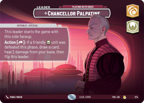 Chancellor Palpatine - Playing Both Sides (274) (Showcase) (274) [Twilight of the Republic] - The Mythic Store | 24h Order Processing