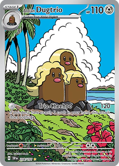 Alolan Dugtrio (208/191) [Scarlet & Violet: Surging Sparks] - The Mythic Store | 24h Order Processing