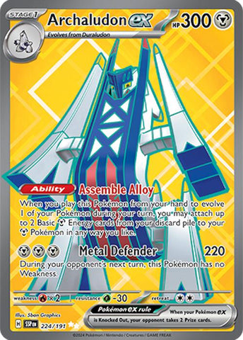 Archaludon ex (224/191) [Scarlet & Violet: Surging Sparks] - The Mythic Store | 24h Order Processing