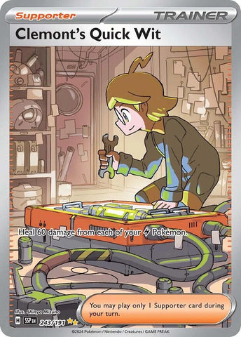 Clemont's Quick Wit (243/191) [Scarlet & Violet: Surging Sparks] - The Mythic Store | 24h Order Processing