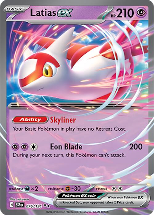 Latias ex (076/191) [Scarlet & Violet: Surging Sparks] - The Mythic Store | 24h Order Processing