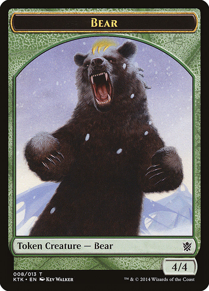 Bear Token [Khans of Tarkir Tokens] - The Mythic Store | 24h Order Processing
