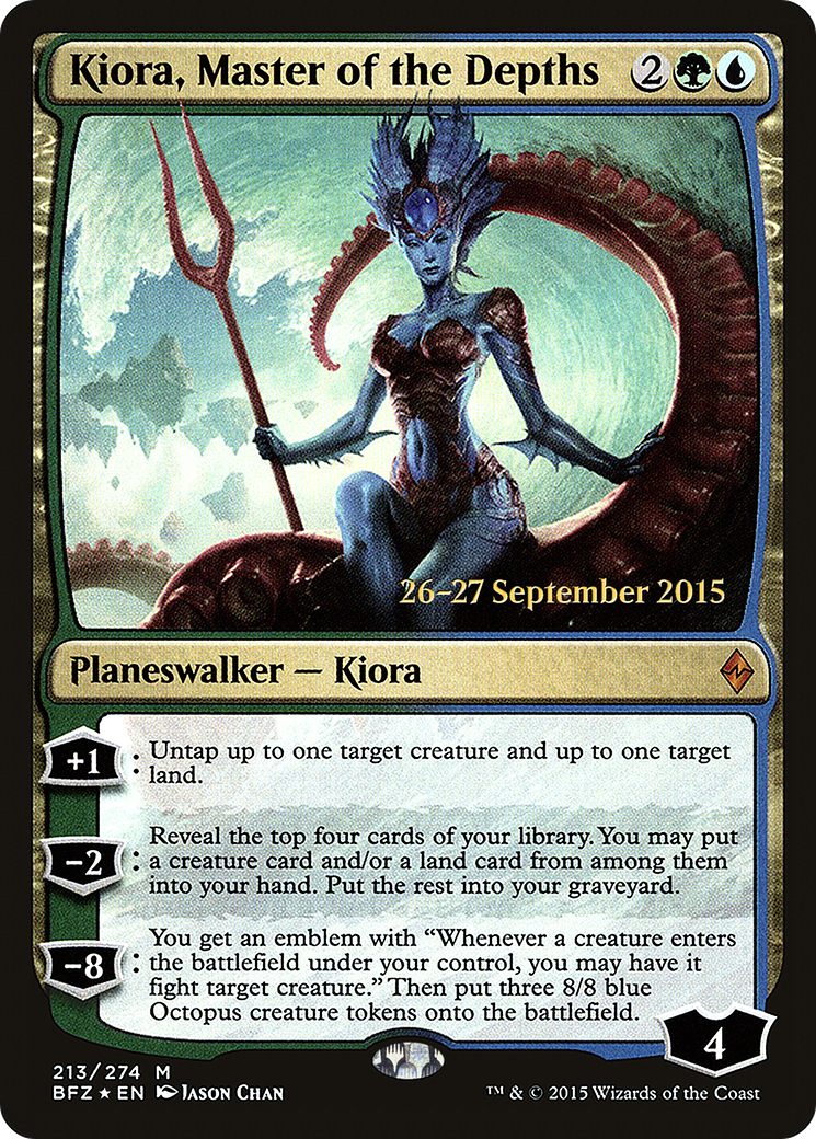Kiora, Master of the Depths [Battle for Zendikar Prerelease Promos] - The Mythic Store | 24h Order Processing
