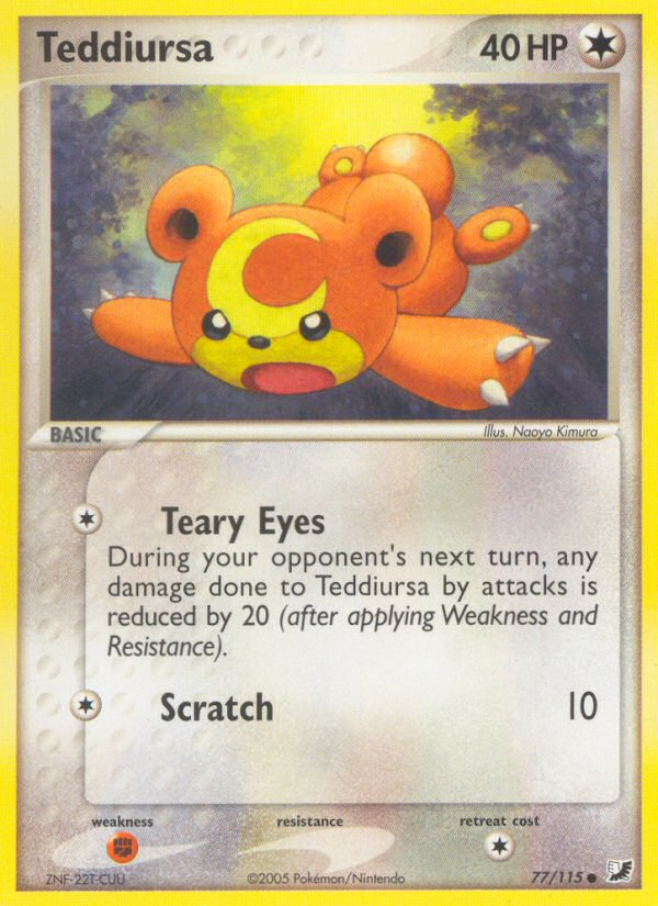 Teddiursa (77/115) [EX: Unseen Forces] - The Mythic Store | 24h Order Processing