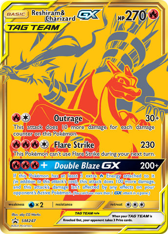 Reshiram & Charizard GX (SM247) (Jumbo Card) [Sun & Moon: Black Star Promos] - The Mythic Store | 24h Order Processing