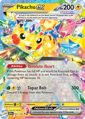 Pikachu ex (057/191) [Scarlet & Violet: Surging Sparks] - The Mythic Store | 24h Order Processing