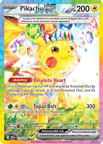 Pikachu ex (238/191) [Scarlet & Violet: Surging Sparks] - The Mythic Store | 24h Order Processing