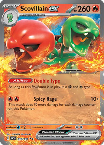 Scovillain ex (037/191) [Scarlet & Violet: Surging Sparks] - The Mythic Store | 24h Order Processing