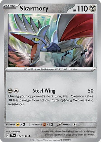 Skarmory (124/191) [Scarlet & Violet: Surging Sparks] - The Mythic Store | 24h Order Processing
