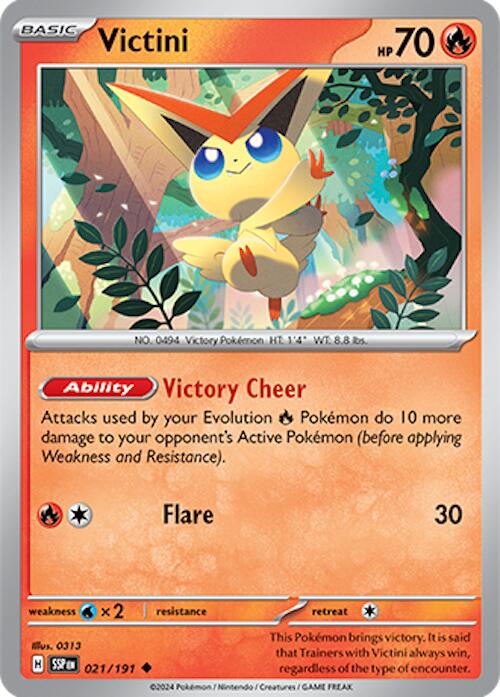 Victini (021/191) [Scarlet & Violet: Surging Sparks] - The Mythic Store | 24h Order Processing