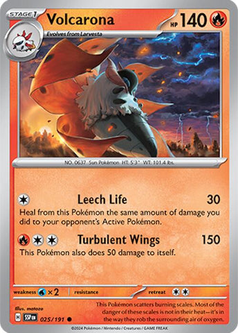 Volcarona (025/191) [Scarlet & Violet: Surging Sparks] - The Mythic Store | 24h Order Processing
