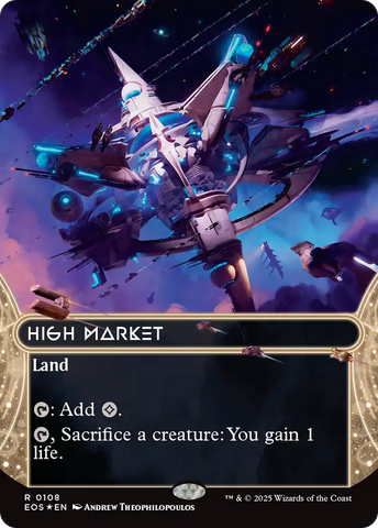 High Market (0108) (Borderless) (Galaxy Foil) [Edge of Eternities: Stellar Sights] - The Mythic Store | 24h Order Processing