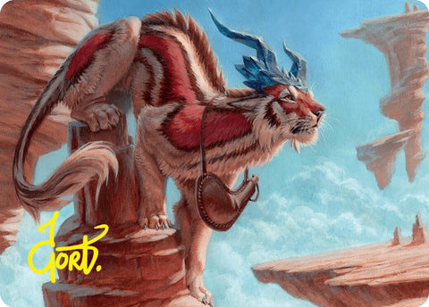 Felidar Savior Art Card (3/54) (Gold-Stamped Signature) [Foundations Art Series] - The Mythic Store | 24h Order Processing