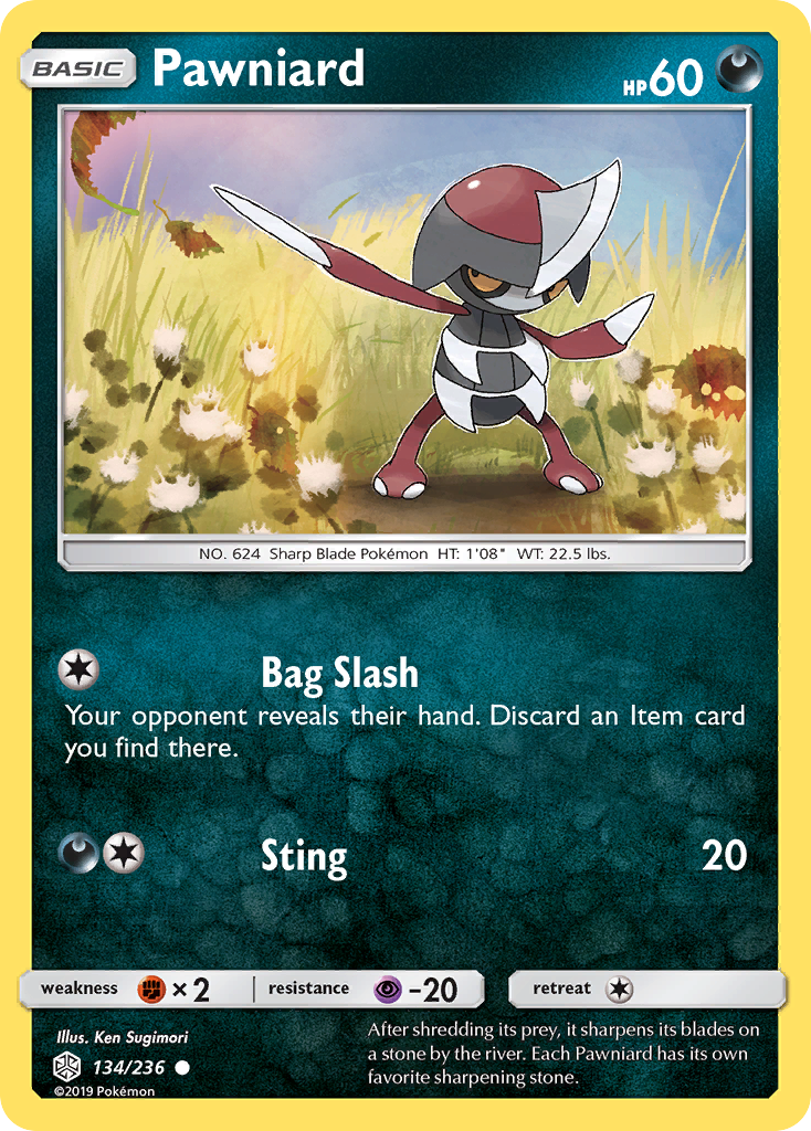 Pawniard (134/236) [Sun & Moon: Cosmic Eclipse] - The Mythic Store | 24h Order Processing
