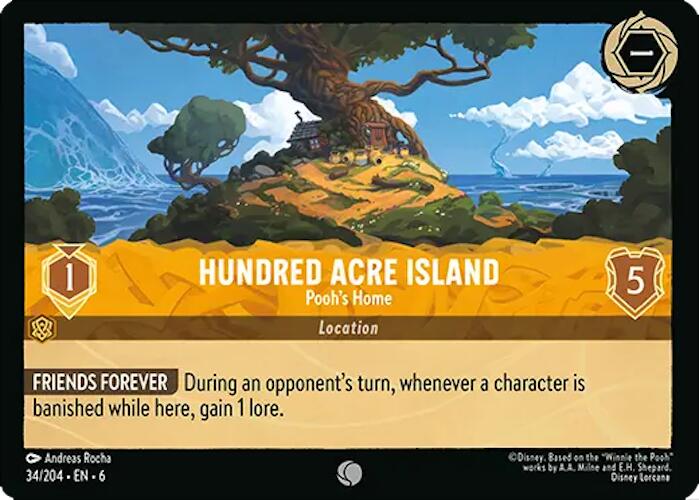 Hundred Acre Island - Pooh's Home (34/204) [Azurite Sea] - The Mythic Store | 24h Order Processing