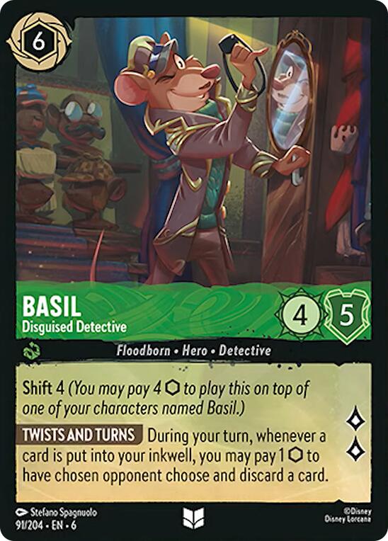 Basil - Disguised Detective (91/204) [Azurite Sea] - The Mythic Store | 24h Order Processing