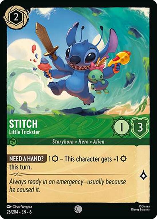 Stitch - Little Trickster (26/204) [Azurite Sea] - The Mythic Store | 24h Order Processing