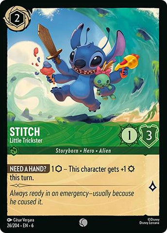 Stitch - Little Trickster (26/204) [Azurite Sea] - The Mythic Store | 24h Order Processing