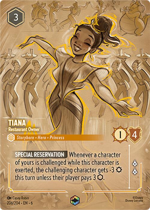 Tiana - Restaurant Owner (Enchanted) (206/204) [Azurite Sea] - The Mythic Store | 24h Order Processing