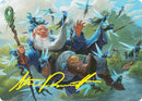 Mischievous Mystic Art Card (7/54) (Gold-Stamped Signature) [Foundations Art Series] - The Mythic Store | 24h Order Processing