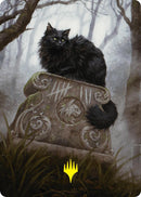 Nine-Lives Familiar 2 Art Card (36/54) (Gold-Stamped Planeswalker Symbol) [Foundations Art Series] - The Mythic Store | 24h Order Processing