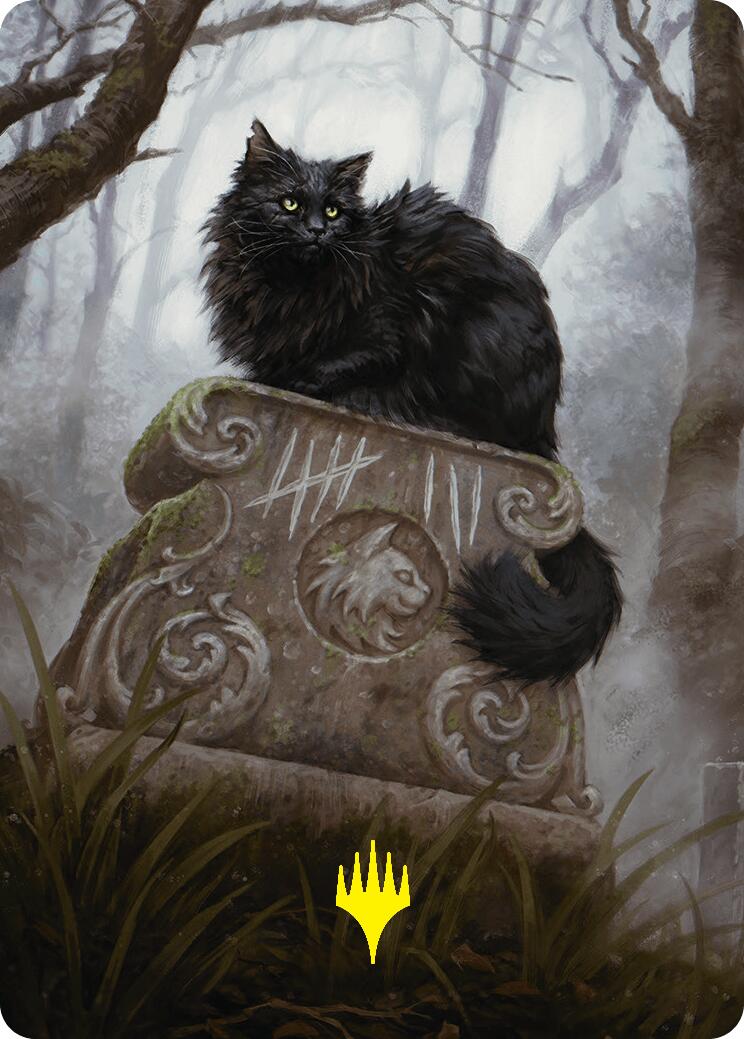 Nine-Lives Familiar 2 Art Card (36/54) (Gold-Stamped Planeswalker Symbol) [Foundations Art Series] - The Mythic Store | 24h Order Processing