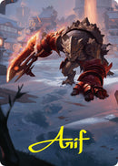 Searslicer Goblin Art Card (39/54) (Gold-Stamped Signature) [Foundations Art Series] - The Mythic Store | 24h Order Processing