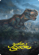 Ghalta, Primal Hunger Art Card (41/54) (Gold-Stamped Signature) [Foundations Art Series] - The Mythic Store | 24h Order Processing