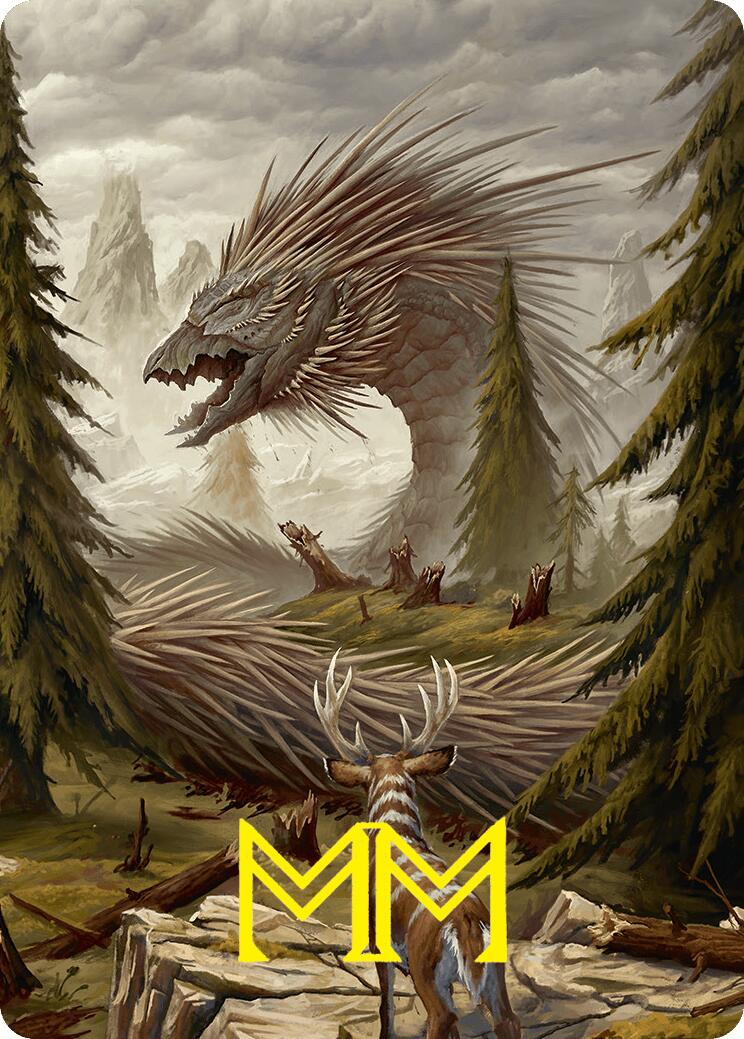 Quilled Greatwurm Art Card (44/54) (Gold-Stamped Signature) [Foundations Art Series] - The Mythic Store | 24h Order Processing