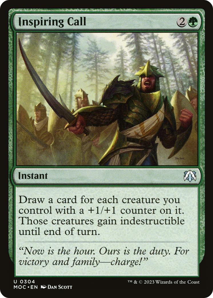 Inspiring Call [March of the Machine Commander] - The Mythic Store | 24h Order Processing