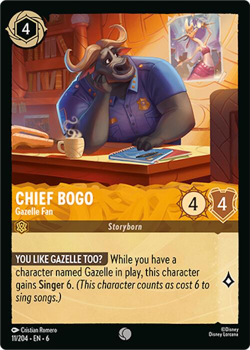 Chief Bogo - Gazelle Fan (11/204) [Azurite Sea] - The Mythic Store | 24h Order Processing