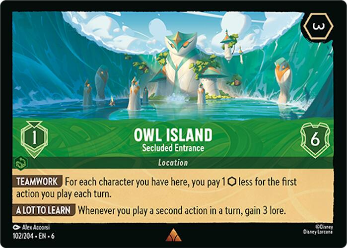 Owl Island - Secluded Entrance (102/204) [Azurite Sea] - The Mythic Store | 24h Order Processing