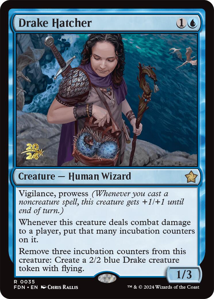 Drake Hatcher [Foundations Prerelease Promos] - The Mythic Store | 24h Order Processing